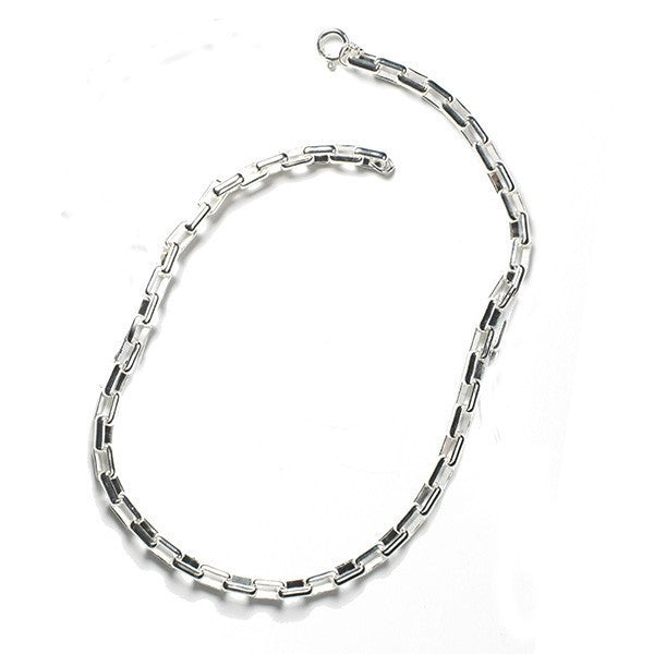 Southern Gates: Sterling silver elongated box link bracelet