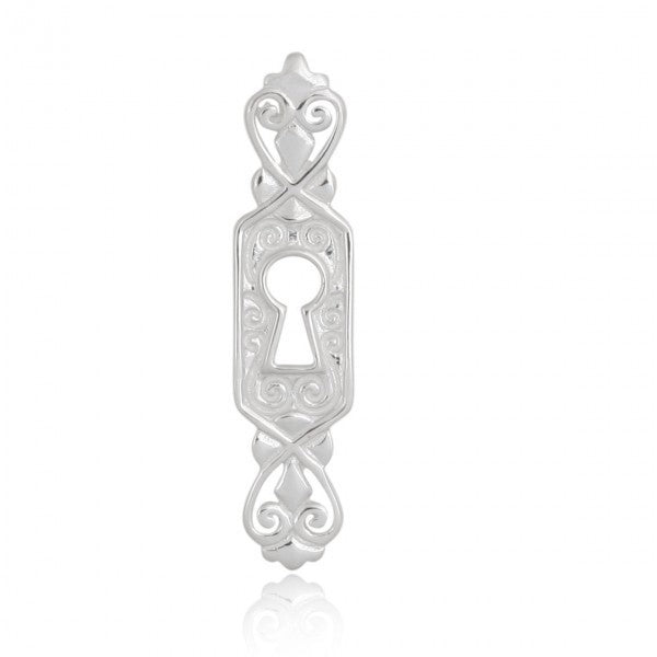 Southern Gates: Sterling silver keyhole pendant